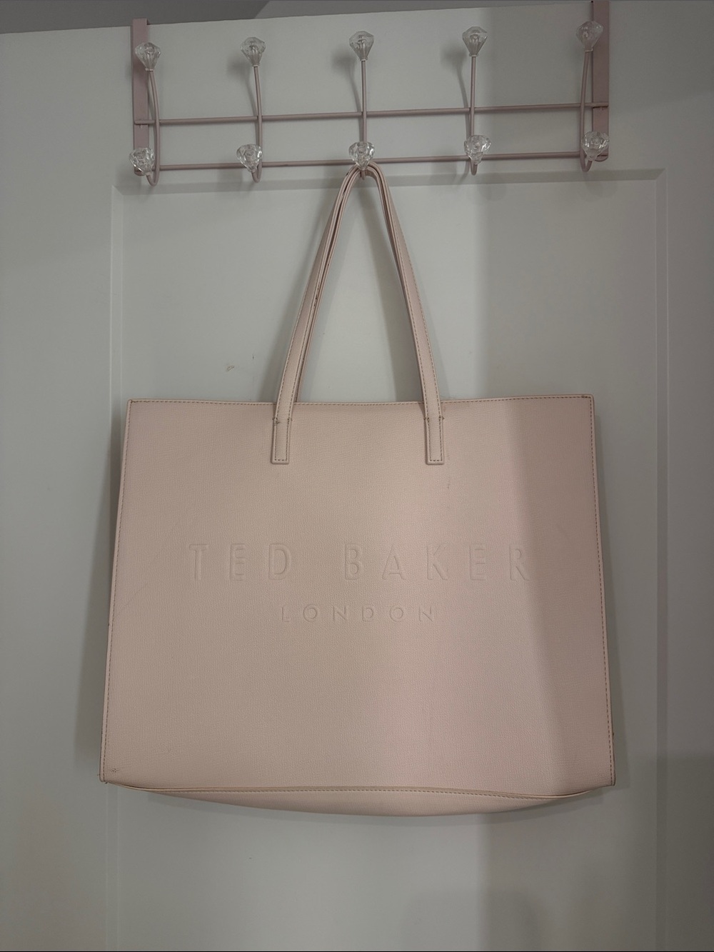 Ted Baker Pale Blush Embossed Logo Tote